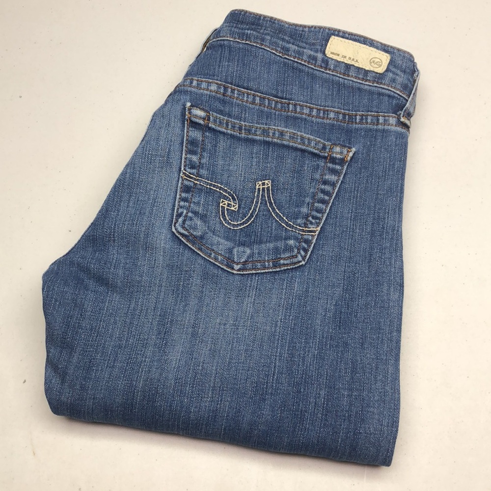 MADE IN USA 🇺🇸 AG ADRIANO GOLDSCHMIED TOMBOY STRAIGHT CROP JEANS 28x26 🇺🇸